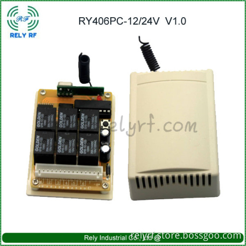 12V/24V Latching Momentary Remote Control Switch for Lights, Garage Doors